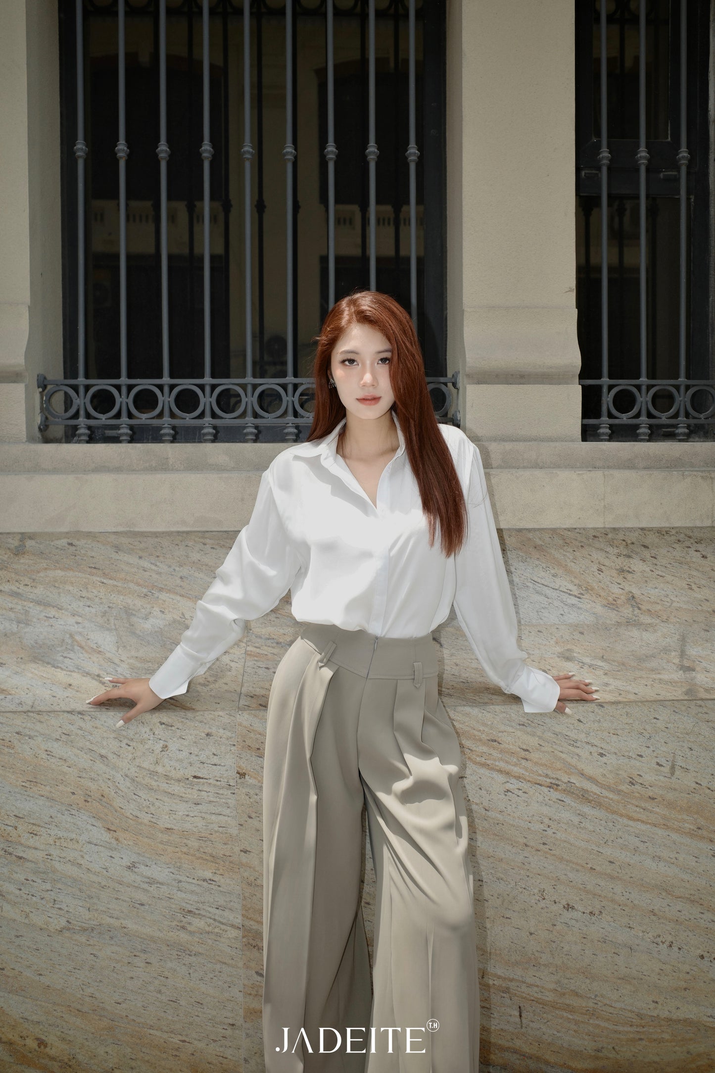 Scar Gile Croptop Planny White Skirt Sammy Moss Pants