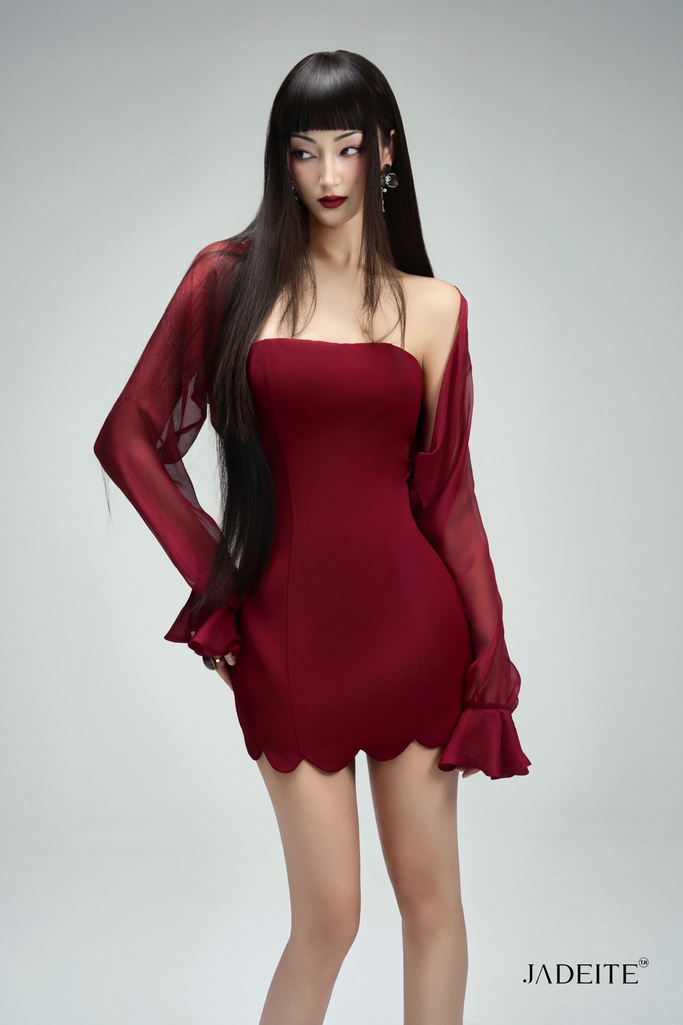 Cube R Strapless Dress