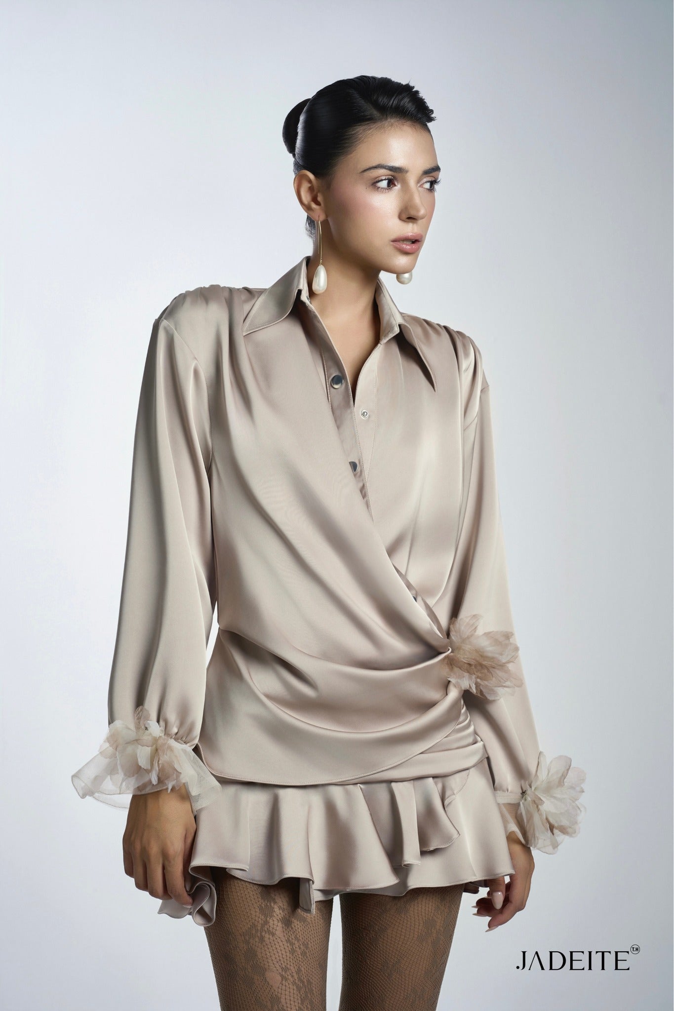 Raffle Sand Shirt Dress